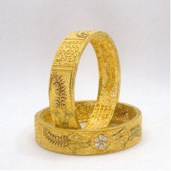 Premium Gold Plated Bangles (2 Piece Set)